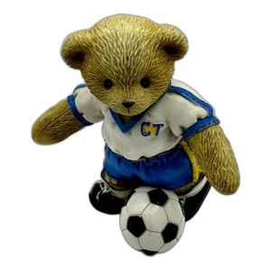 1997 Enesco Cherished Teddies 'We Make A Winning Team' Soccer Player Collectible